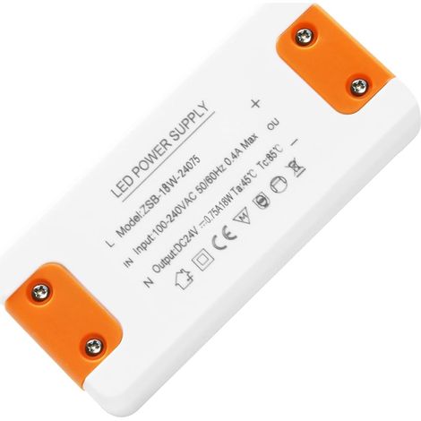 transformateur 220v 24v 18W, Alimentation 24V 0.75A, Transfo AC à DC convertisseur 220 v 24 v, transformateur 220v 24 v led, transfo 0.75A 18W Pour G4, GU5.3, MR11, MR16, Non Dimmable (1/5)