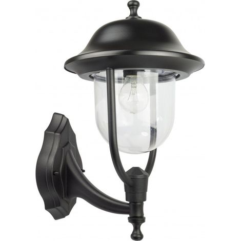 Wandleuchte außen IP43 Schwarz E27 Rustikal Außenlampe Wand Garten