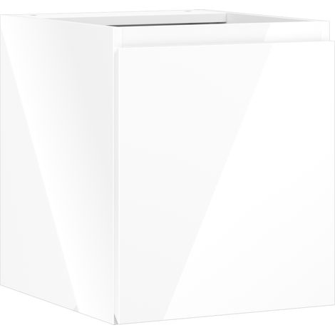 Mexen Orio Badezimmerschrank unter Waschbecken 40 cm, 1 Tür, weiß glänzend - 91A11-04047-1-BF00 (1/5)