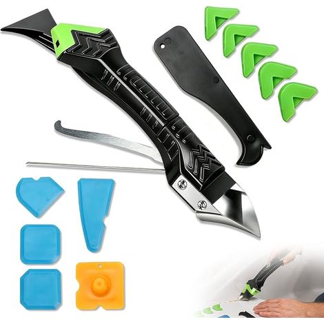 6-en-1 Outil Enlever Joint Silicone, Lisseur Joint Silicone, Grattoir (1/5)