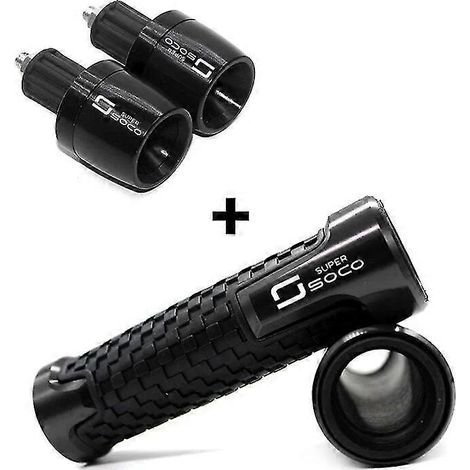 Accessoires moto Super Soco CPX CUX TC 50/Max/Wanderer TS : poignées de guidon en aluminium usiné CNC, embouts de guidon (1/5)