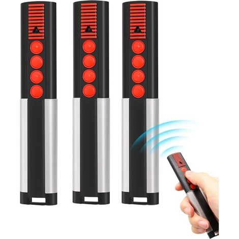 Télécommande porte de garage 868 MHz – Lot de 3 unités, compatible Somfy TX03-868-4/TX03-868-2/4020V000/4026V000, 4 canaux (1/5)