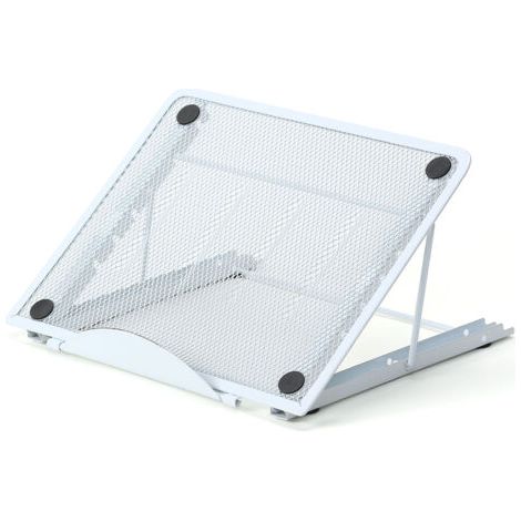 VtiziklSupport Ordinateur Portable Multi-Angle Support Laptop Ventilé en Acier Inoxydable Réglable Ergonomique Léger( blanc)