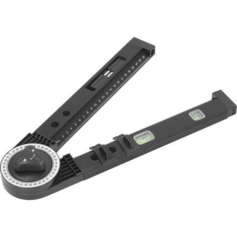 Winkelmesser aus Holz mit Wasserwaage, professionelles Winkelmessgerät für Schreiner, präzises Heimwerkerwerkzeug (1/5)
