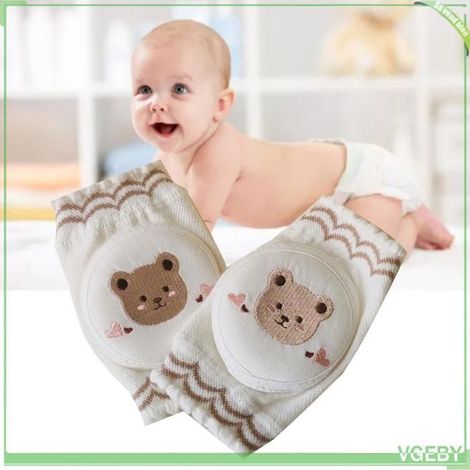 Fafeicy Genouillères pour bébé Baby Knee Pads Pure Cotton Soft Comfortable Thin Elastic puericulture protege Petit Lapin Ours (1/5)