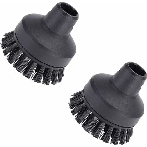 Cepillo redondo pequeño para limpiador a vapor Kärcher SC1 SC2 SC3 SC4 SC5 SC6 SC7 (2 cepillos redondos grandes) -Crezuo