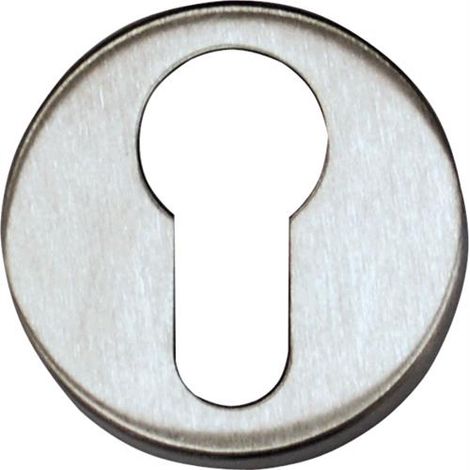 BOCCHETTA Colore CROMO SATINATO con FORO YALE mod. AMALFI 45 mm