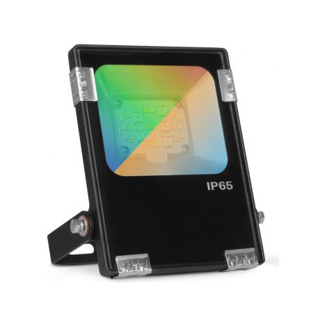 Projecteur Extérieur LED Noir - 10W - RGB+CCT - IP65 - 1100lm (1/4)
