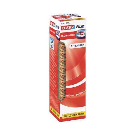tesafilm tesa 57401-00002-03 transparent (L x l) 10 m x 12 mm acrylate 12 pc(s) A034651 (1/4)