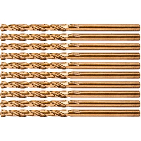 Broca neo hss-co 3.0 mm acero 5 cobalto 10 piezas