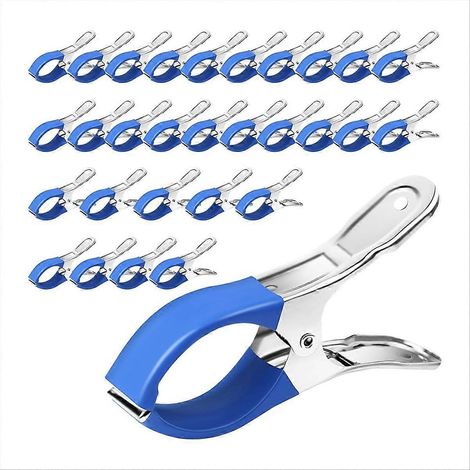 Packung mit 30 Befestigungsclips für Aufstellpoolabdeckungen (1/5)