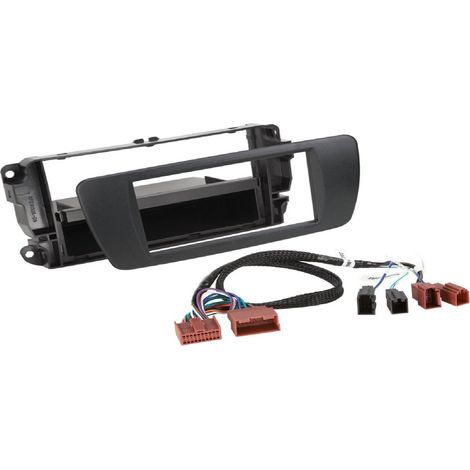 Facade autoradio 1DIN compatible avec Seat Ibiza 6J FL - Noir Nit