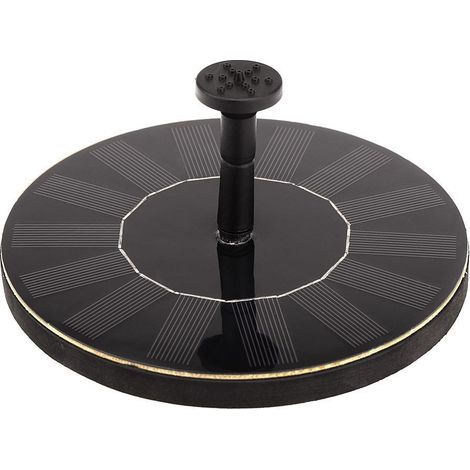 Fontaine solaire ronde de 18 cm, pompe solaire pour piscine, extérieure (1/4)