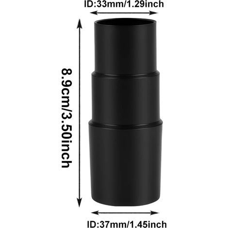 Adaptateur universel pour tuyau d'aspirateur (3 couches) - Compatible avec les tuyaux d'aspirateur à 2, 3, 4, 5 couches et multicouches. Accessoires de connexion inclus. (1/4)