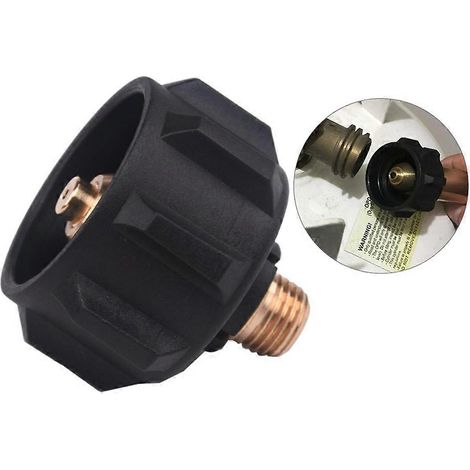 Adaptateur de vanne de régulation de gaz propane avec écrou Acme et tube mâle de 1/4 pouce, accessoire pour réchaud de cuisine extérieur (1/5)