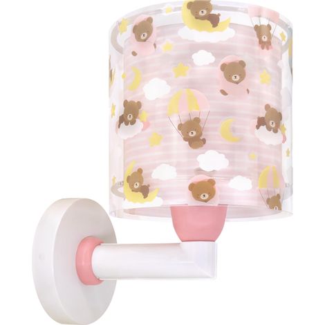 Applique Murale Enfant Baby Teddy Ours roses nuages, 41579S, E27 (1/5)
