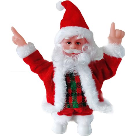 Figurine musicale de Noël représentant un vieil homme dansant, figurine électrique à deux doigts dansant 1 (1/5)