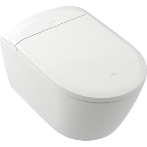 Villeroy & Boch ViClean - Elektronisches Bidet mit Keramik, Wandmontage, DirectFlush, CeramicPlus, SoftClosing, Alpinweiß V16EN3R1 (1/2)