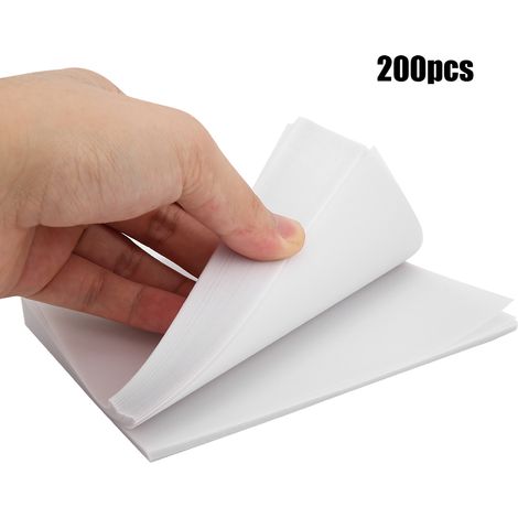 200 feuilles de papier calque transparent en pâte de bois pure pour la cuisson des légumes