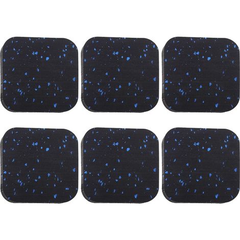 6pcs 10cm Tapis de Roulant Absorbant Chocs en Caoutchouc Coussin de Sol Équipement Fitness Gym (1/5)