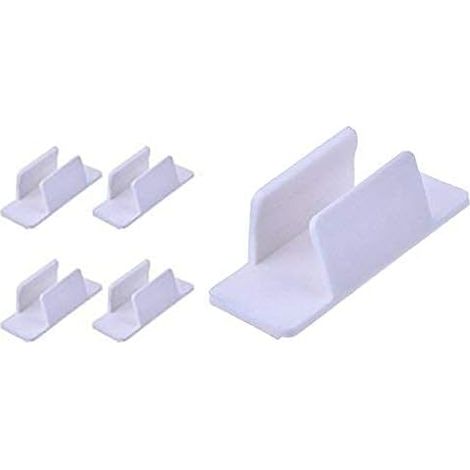 Clips porte-stylos autocollants - Table, bureau, ordinateur, maison, mémo, réfrigérateur, tableau d'affichage - 5 clips (1/5)