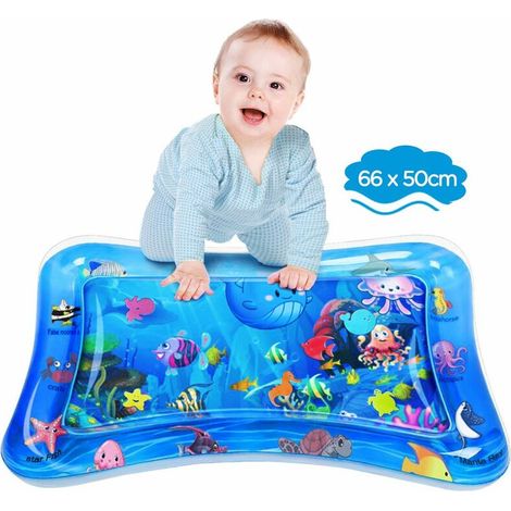 Tapis d’eau bébé sans BPA, jouet gonflable pour le ventre, 65 x 50 cm – DELKEVIC (1/5)