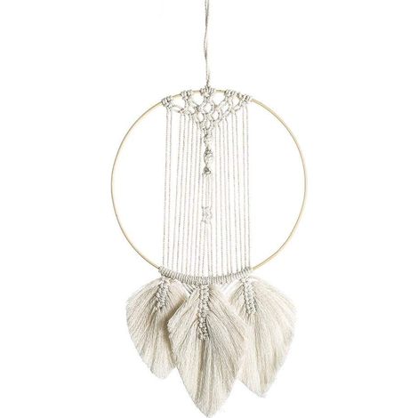 Décoration suspendue du mur de macrame, décoration murale de Mandala boho 30 x 67 cm (1/5)
