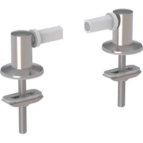 Bisagras para asiento de inodoro, fijación superior