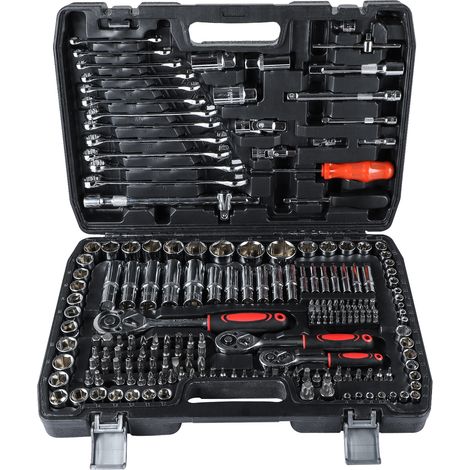 Youyijia Socket Set - 216-Piece Socket and Ratchet Set with Drill Bits 1/2" & 1/4" & 3/8" (1/5)