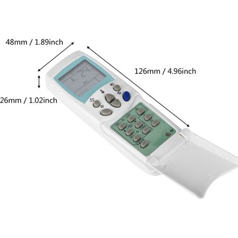 Télécommande universelle ABS à écran LCD compatible climatiseur LG 6711A20010A (1/5)
