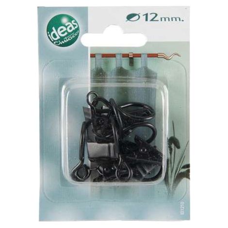 IDEAS 12 - Anello in metallo Pinza Nero (1/2)