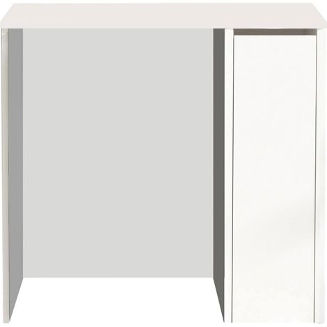 Unterschrank Emile, Schiebetür, ein Türblatt, Schließsystem, 94x60x88h cm, Weiß