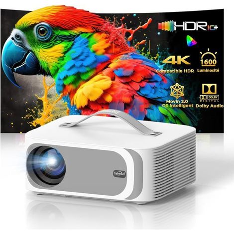 Projecteur portable - Lisowod - 1080P natif (4K upscaling) - Dolby Audio - WiFi 6 - Bluetooth 5.2 (1/5)