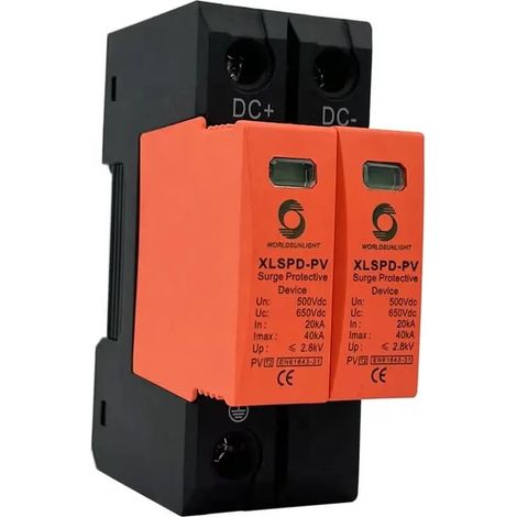 Protector Sobretensiones DC 2P 500V 20KA-40KA IluminaShop
