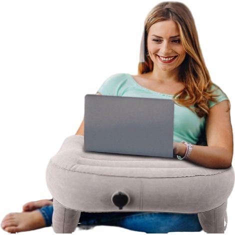 Table gonflable pour ordinateur portable avec coussin ergonomique multifonctionnel (1/5)