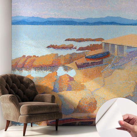 Carta da parati autoadesiva - Fotomurale adesivo - soggiorno moderno - resistente - Viste marine 250x250 cm (1/5)