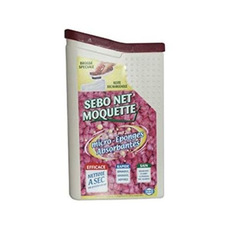 Nettoyant moquette  boite 500 gr avec sa brosse