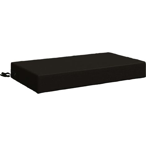 Seat Cushion SOEST 100% Polyester Black 70 x 40 x 10 cm vidaXL (1/5)
