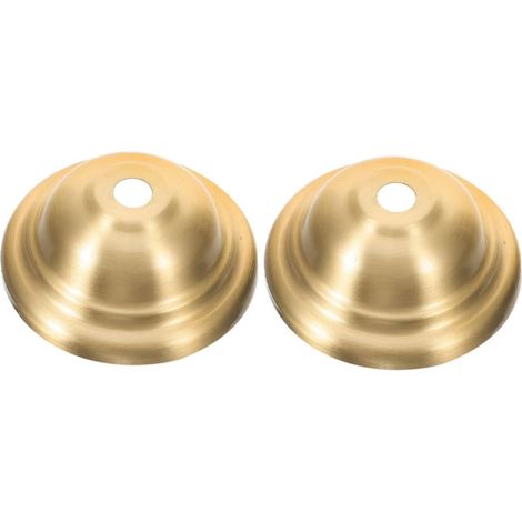 Lot De 2 Plaques Plafond Laiton Pur Base De Lampe Pour Suspension Cache-Fils Doré Accessoires De Lustre Vintage Fixation Stable Pour Salon Et Salle À Manger (1/5)