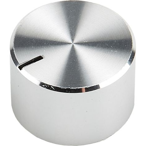 Bouton de potentiomètre RS PRO, Axe de 6.4mm, Diamètre de 18mm, Vis sans tête ( Prix pour 1 )