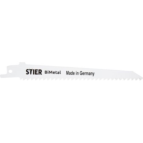 STIER Säbelsägeblatt, 5 Stück, Modell ST4016, Schnittlänge 130 mm, Zahnteilung 4,2 mm, ideal für präzises Zuschneiden von Holz und Metall, langlebig und effizient (1/4)
