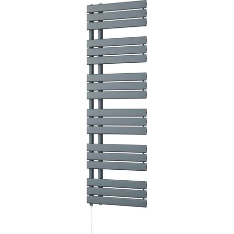 Tristan - Anthracite Electric Towel Rail H1564mm x W500mm 700w Standard (1/3)