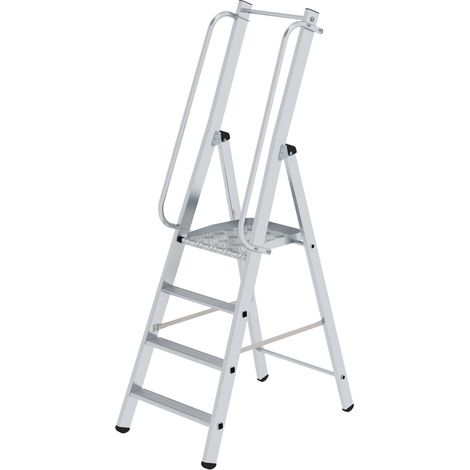 MUNK ML Bauleiter Aluminium-Stufenstehleiter 4 Stufen (1/4)