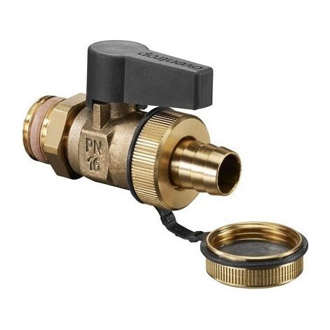 rubinetto VID. E REPL. OPTIFLEX DN15, RACC + TAPPO IN OTTONE