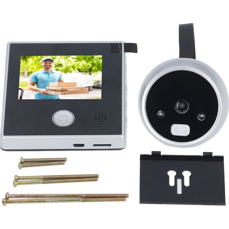 GARRYFIZH Visionneuse Porte Numérique 2.8" TFT, Cloche Vidéo Intelligente, Caméra Vision Nocturne Infrarouge Angle 135° (1/5)