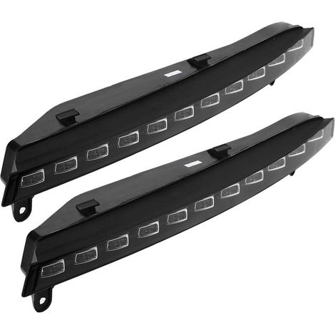 Feux de jour de voiture, 1 paire de clignotants 2 couleurs DRL LED antibrouillard pour Q7 06-09 (1/4)