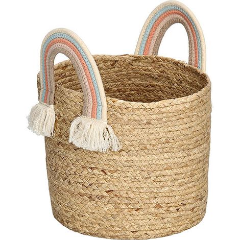 Geflochtener Aufbewahrungskorb aus Seegras, Ø 30 cm (1/4)