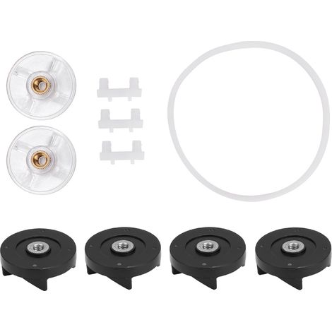 Ortviai Pièces détachées pour mixeur Magic Bulle 250 W – 2 engrenages de base + 4 engrenages de lame en plastique et caoutchouc (1/3)