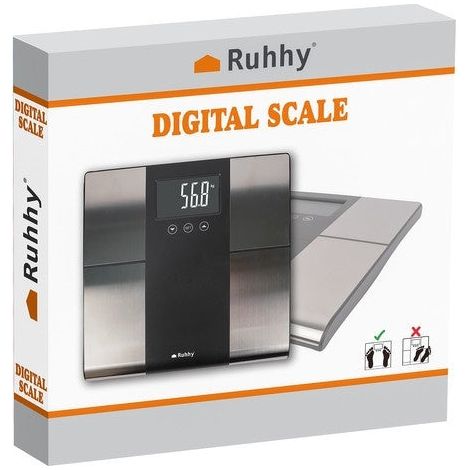 Báscula de baño LCD - Analítica Ruhhy 24638 (1/5)