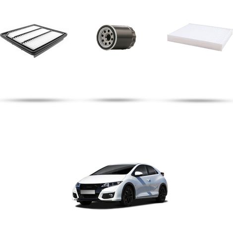 Kit tagliando 3 filtri compatibile con Honda Civic IX 2.0 Turbo 228kw dal 2015 (1/5)